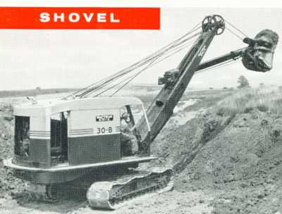 Bucyrus-Erie 30-B cable shovel