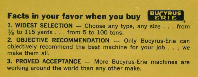 Bucyrus-Erie facts